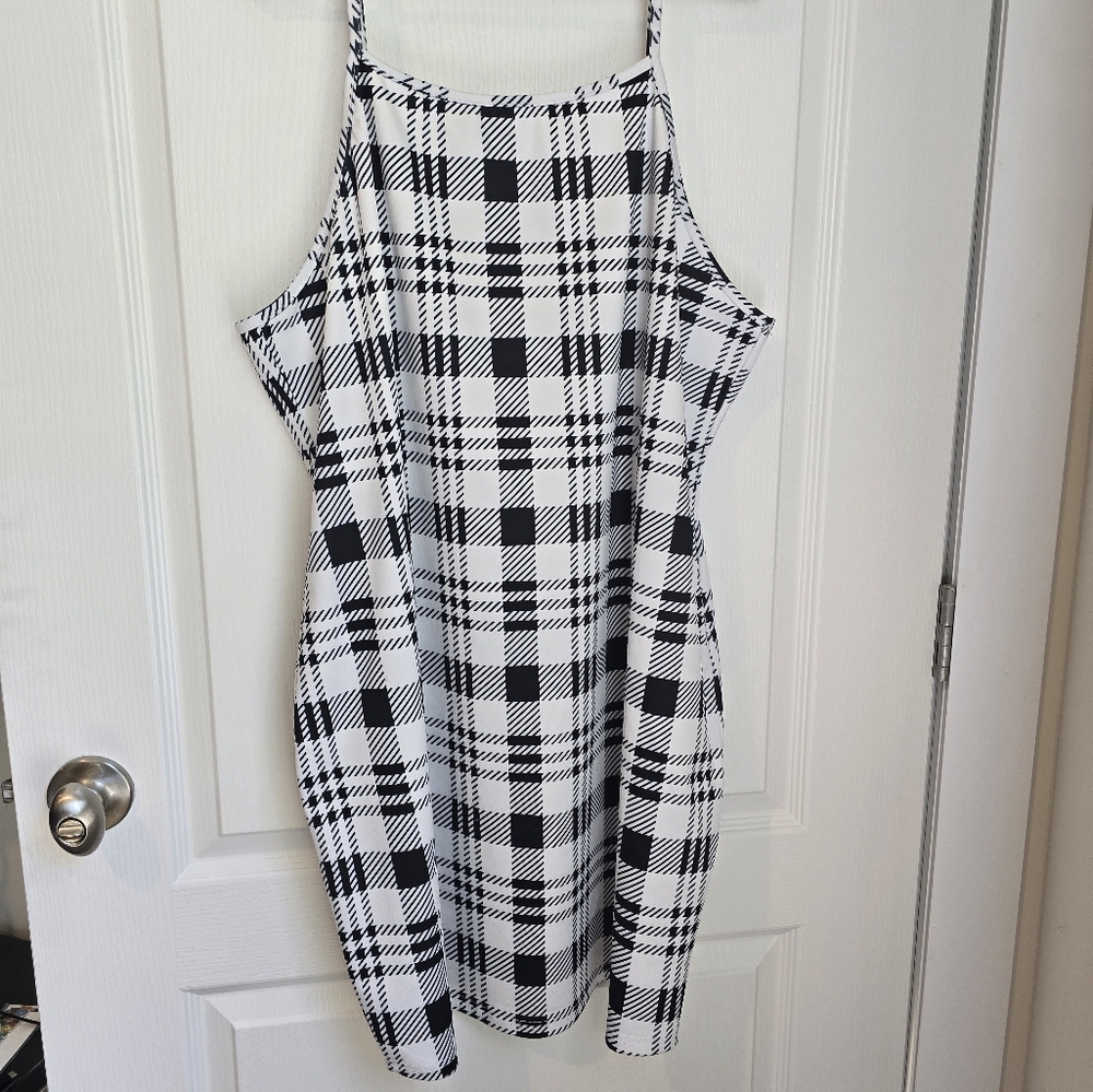 Black & White Plaid Tank